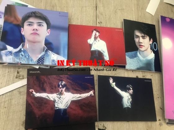 In Tranh EXO - Sehun - in tranh phẳng PP cán format - In Kỹ Thuật Số Since 2006