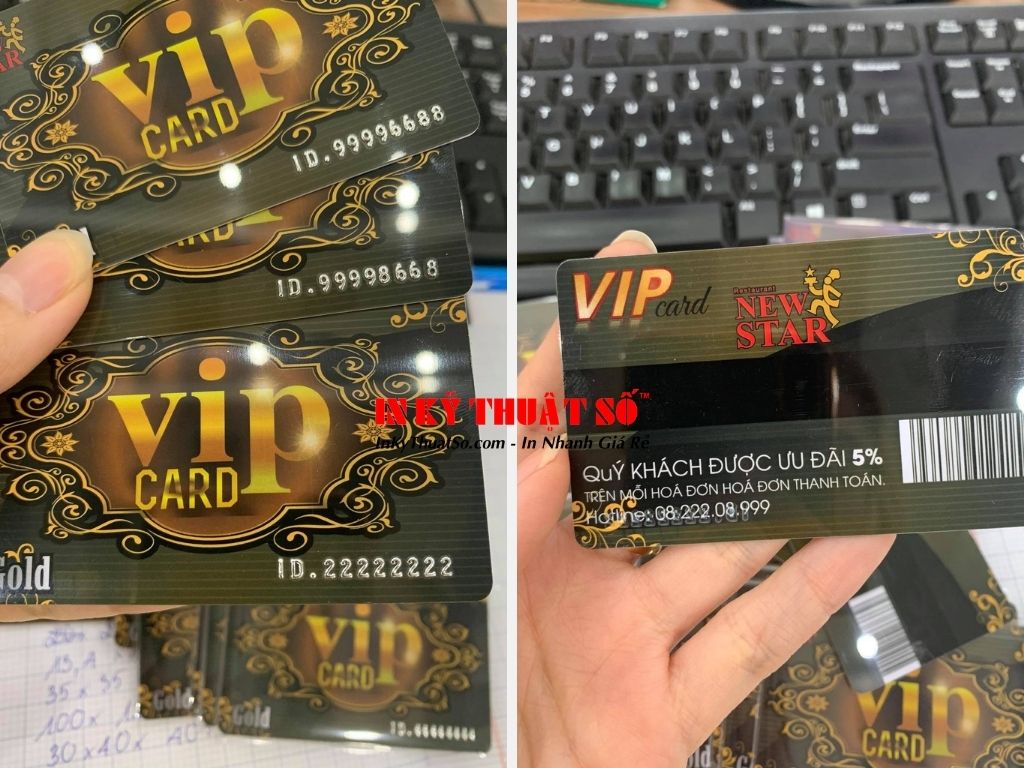 In VIP Card Restaurant - dải từ - mã vạch - In Kỹ Thuật Số Since 2006