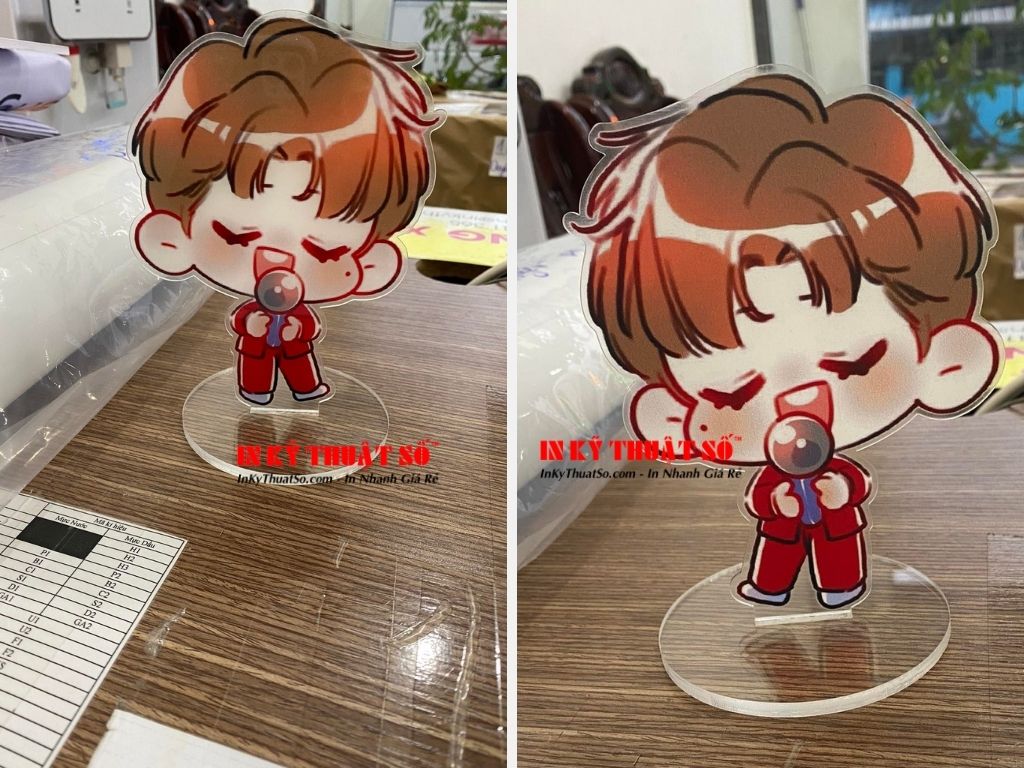 In Standee chibi mica in UV 2 mặt - In Kỹ Thuật Số Since 2006