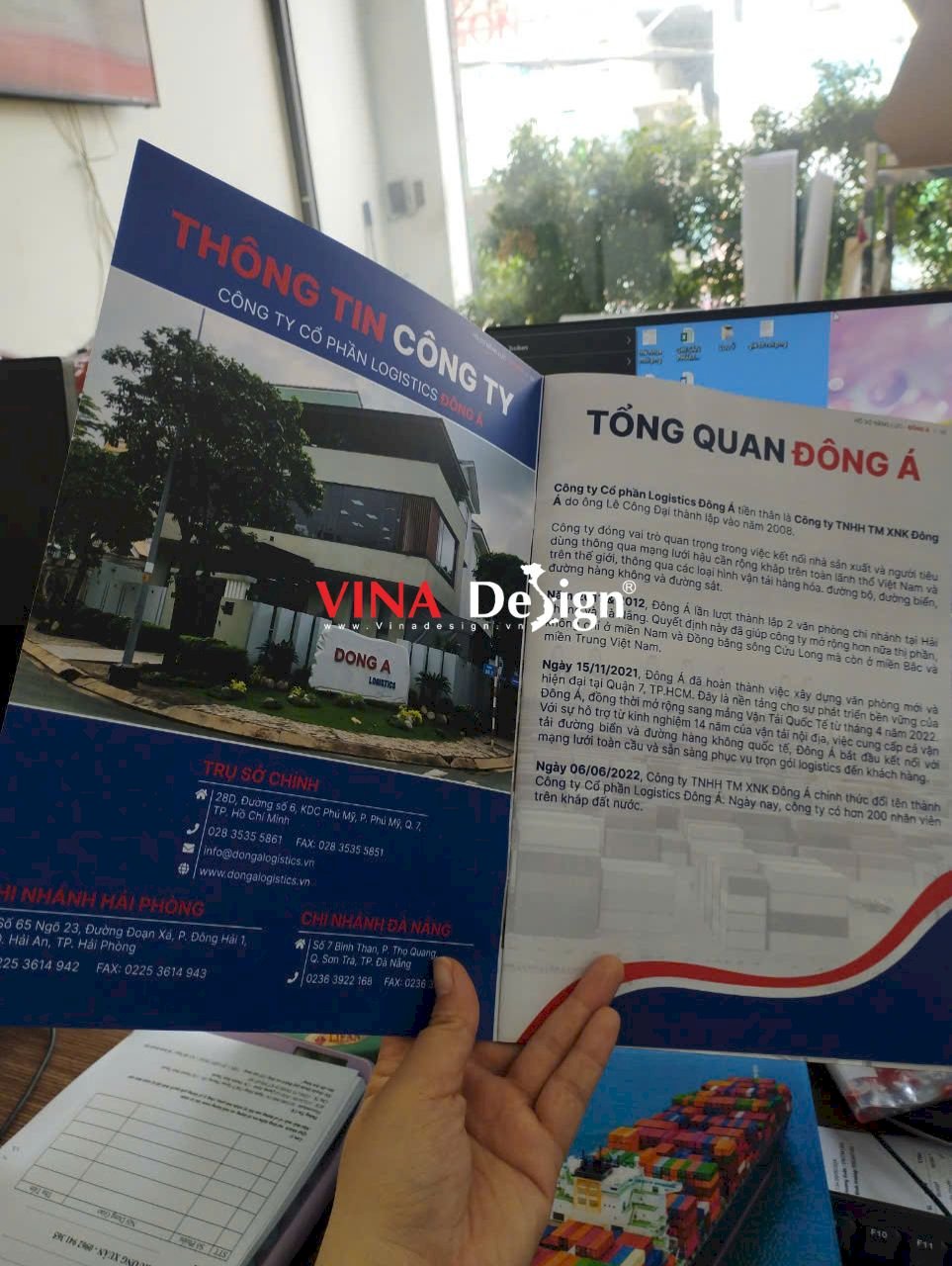 In profile, hồ sơ năng lực công ty logistics dịch vụ vận tải - In profile giá rẻ - VINADESIGN