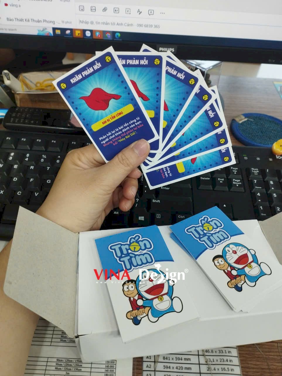 Bộ thẻ board game trò chơi Doraemon trốn tìm in theo yêu cầu - VINADESIGN