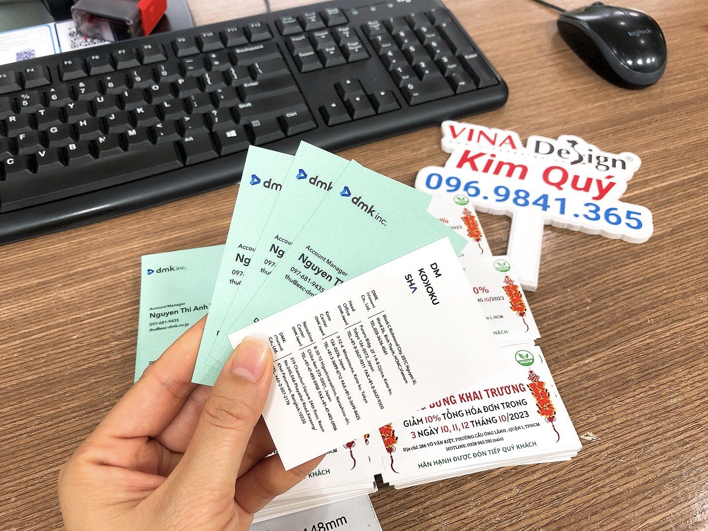 Business card, danh thiếp cá nhân, in card visit theo yêu cầu số lượng ít, in nhanh lấy liền trong ngày - VINADESIGN