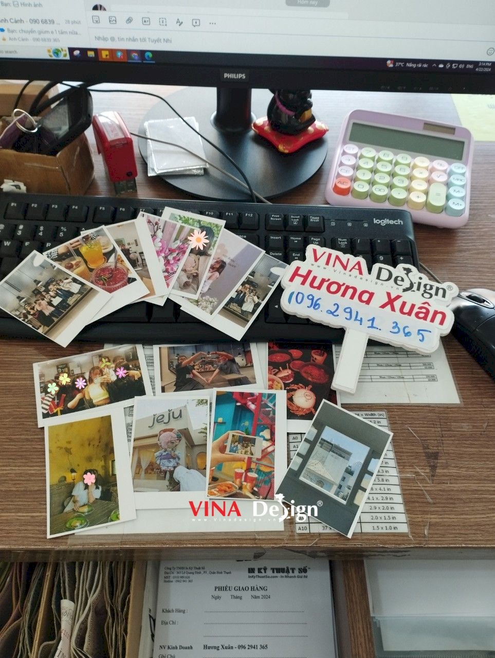 In ảnh polaroid kẹp dây đèn decor buổi tiệc, kẹp ảnh treo tường trang trí không gian - VINADESIGN