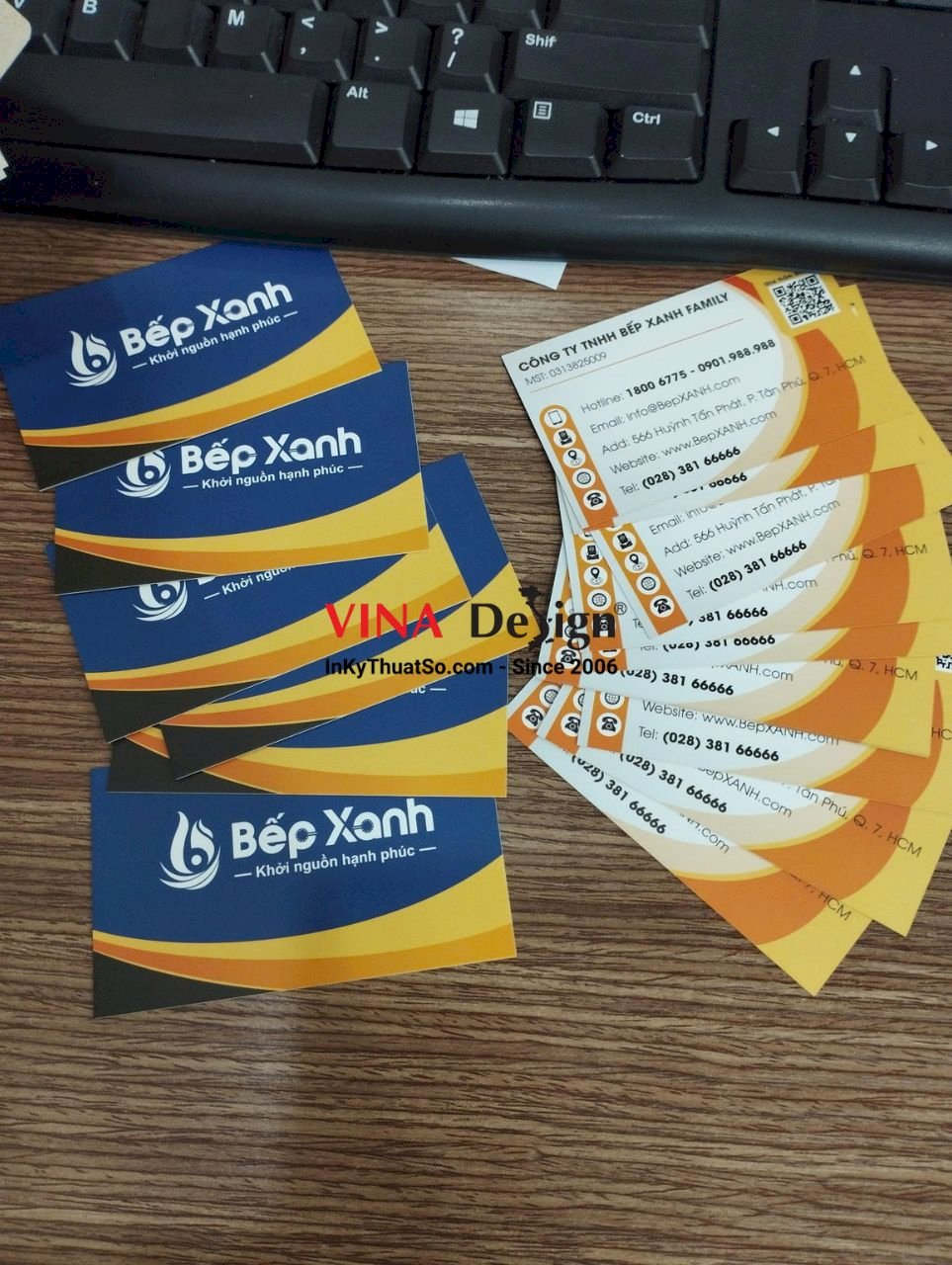 In card visit công ty thiết bị nhà bếp nhập khẩu, in offset name card số lượng nhiều - VINADESIGN