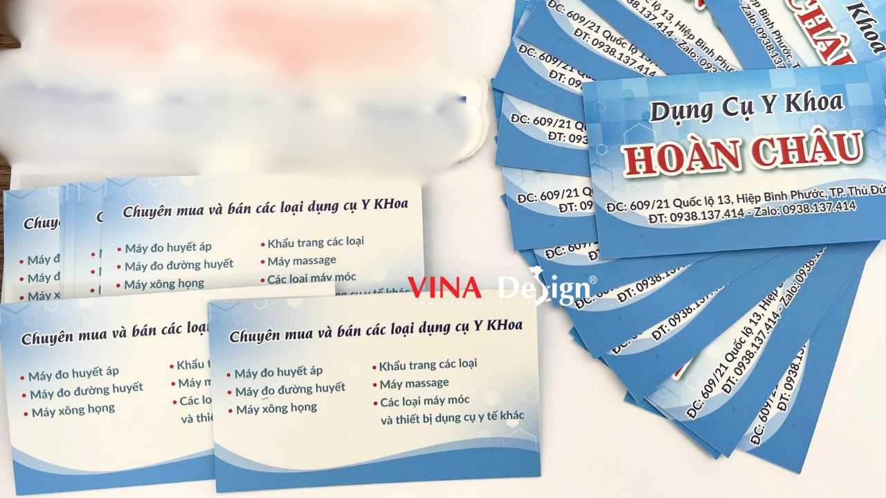 In name card offset giá rẻ, name card cửa hàng, shop, công ty in theo yêu cầu - VINADESIGN