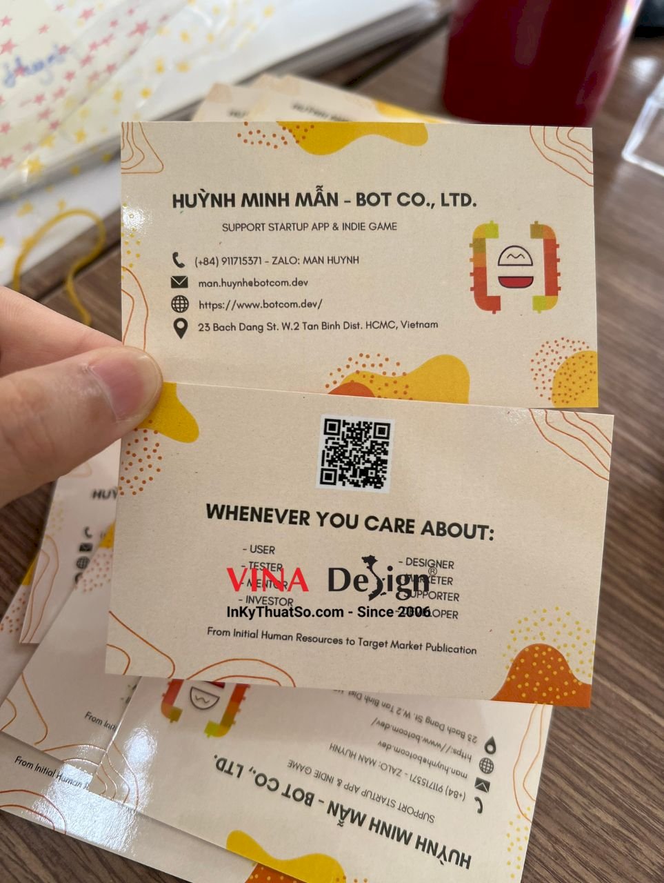 In name card nhanh lấy gấp trong ngày số lượng ít - VINADESIGN