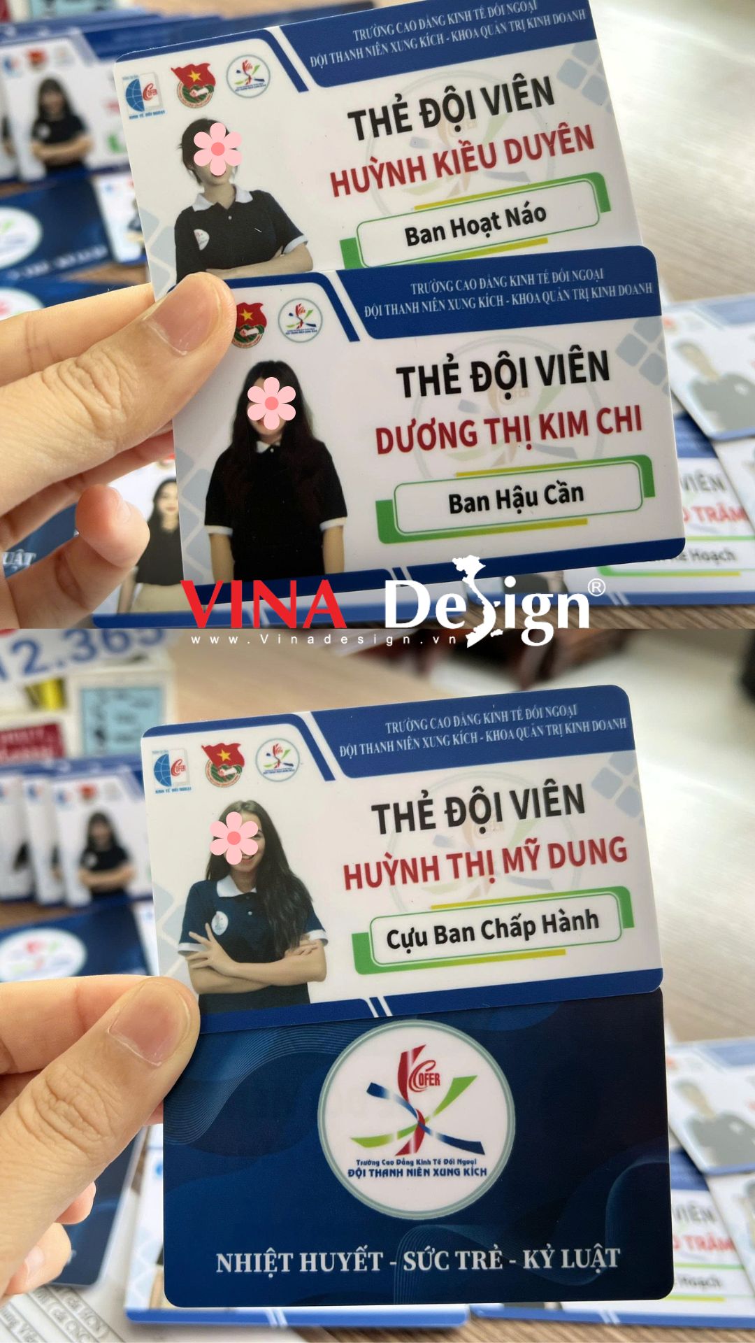 In thẻ nhựa làm thẻ đội nhóm, câu lạc bộ sinh viên theo yêu cầu - VINADESIGN