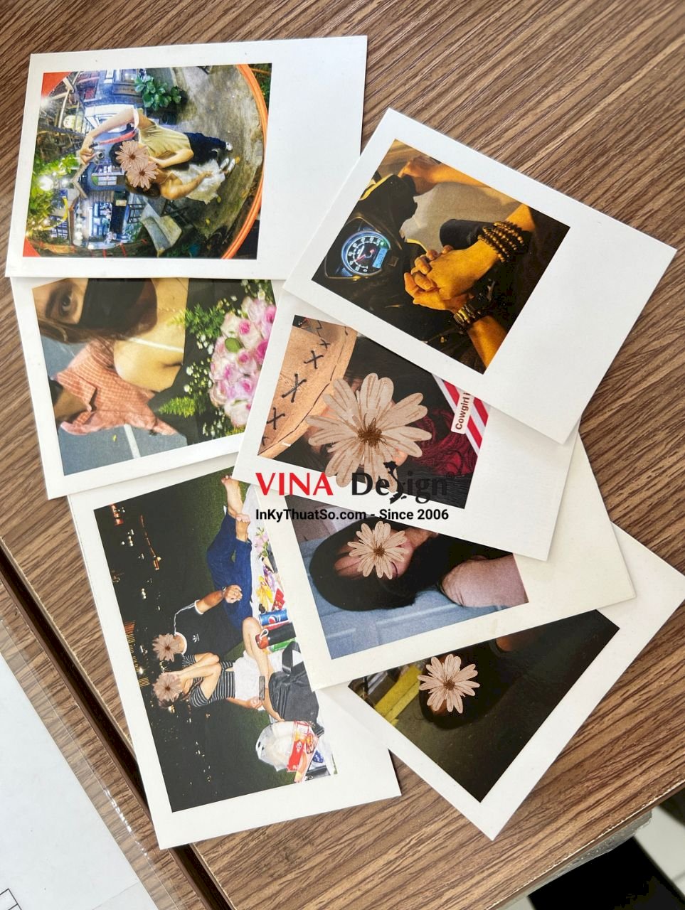 In ảnh kiểu polaroid 6x9cm - In ảnh cặp đôi, gia đình, chân dung - In ảnh theo yêu cầu - VINADESIGN