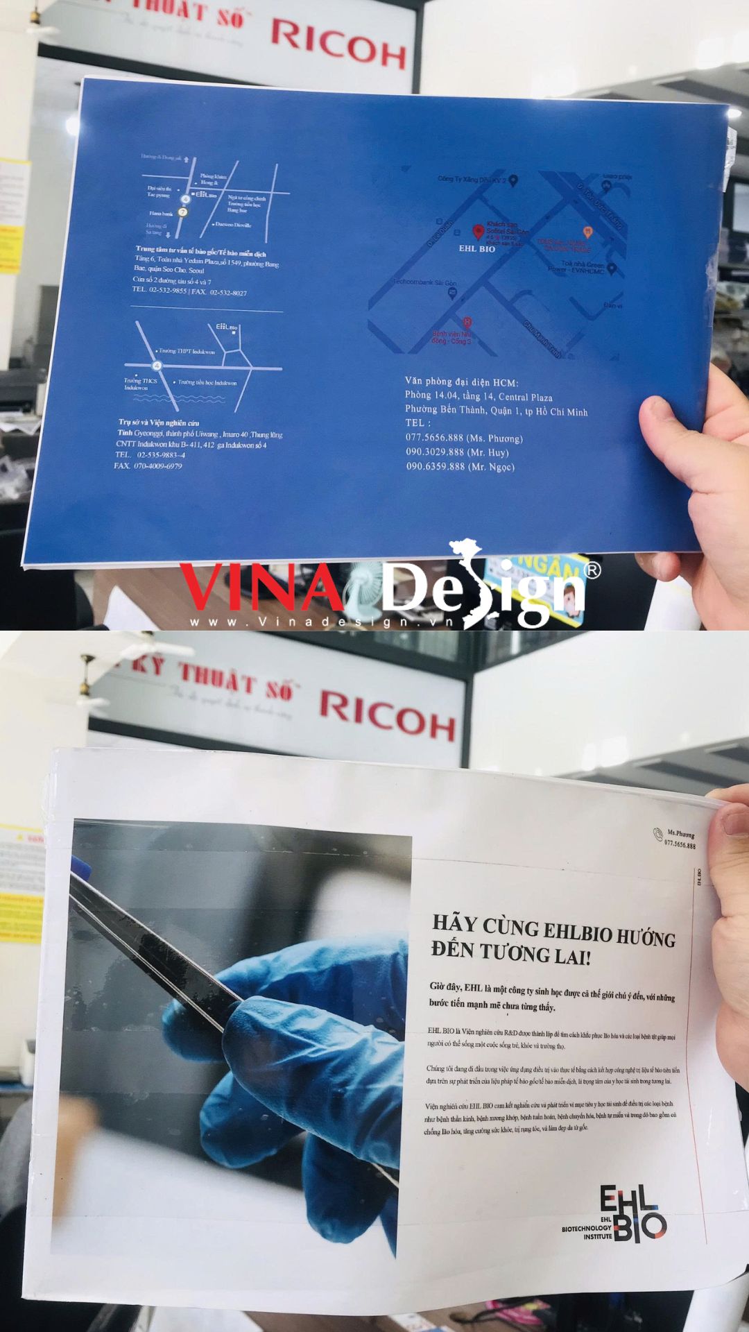 In catalogue khổ A4 ngang bấm ghim giữa, in catalogue số lượng lớn giá rẻ - VINADESIGN