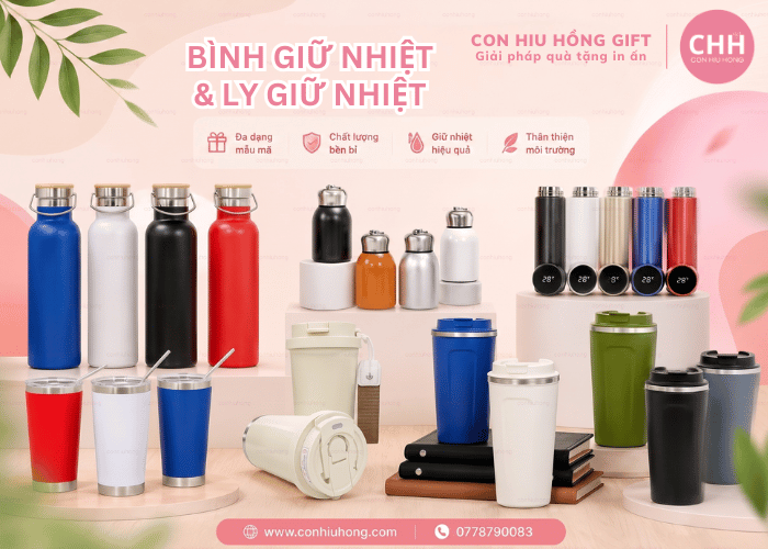 Xưởng In Bình Giữ Nhiệt, Ly Giữ Nhiệt In Logo Quà Tặng Sự Kiện Giá Tốt