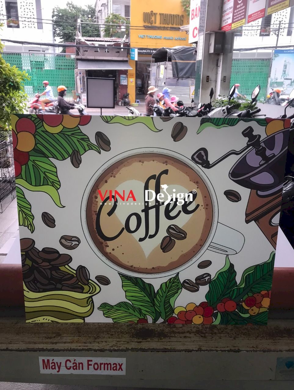 In PP cán Format làm menu dán tường, poster, logo, tranh trang trí quán cafe - VINADESIGN