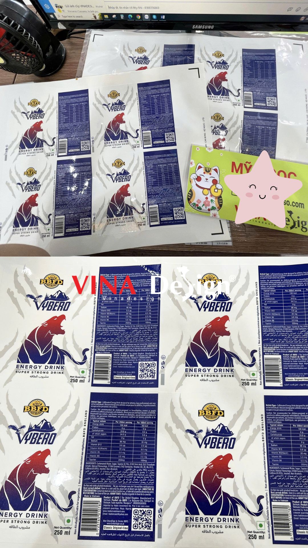 In tem nhãn Decal giấy, có in số lượng ít từ vài tem - VINADESIGN