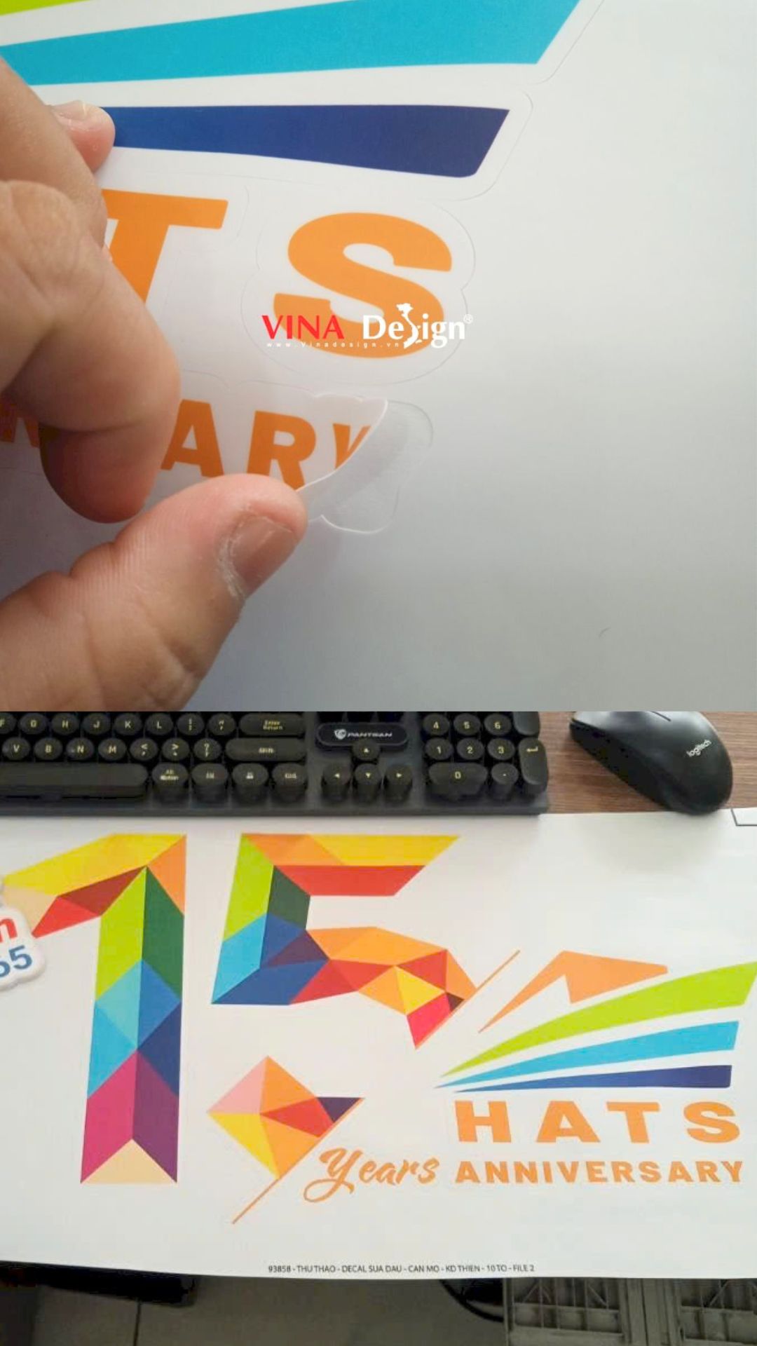 In Decal cắt bế chữ, hình ảnh theo yêu cầu để trang trí, dán kính, dán tường - VINADESIGN