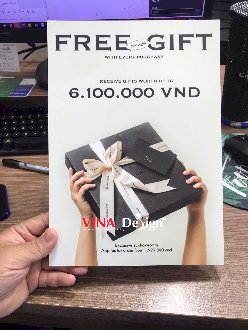 In bảng quảng cáo, bảng thông tin khuyến mãi từ PP dán Formex - VINADESIGN
