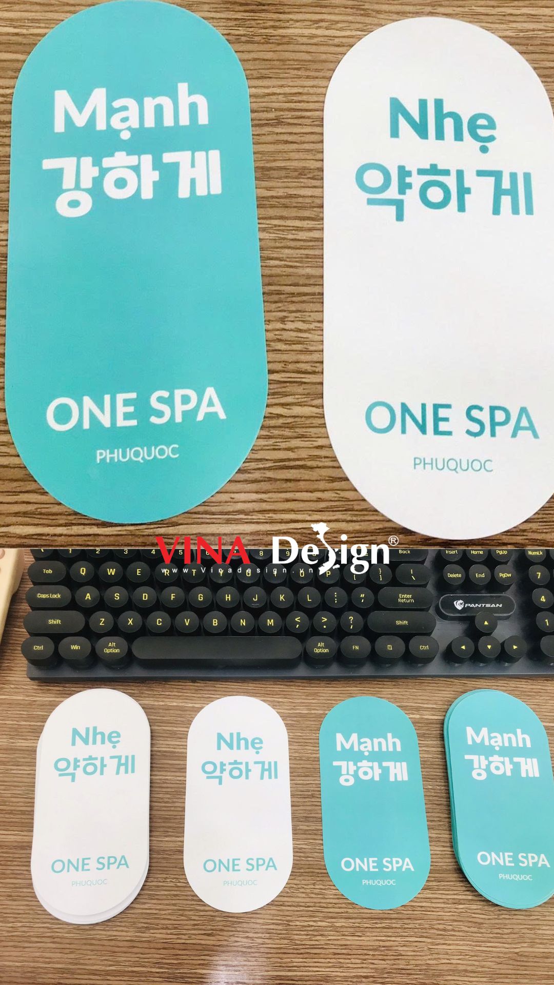 In trên thẻ nhựa làm thẻ thông tin yêu cầu dịch vụ Spa, nhận in mọi số lượng - VINADESIGN